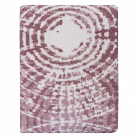 2 Плед 150x200см Pappel Cotton, белый с бордовым фото 2