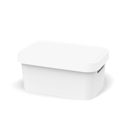 Ящик для хранения 4,5л Ambient Folk, белый